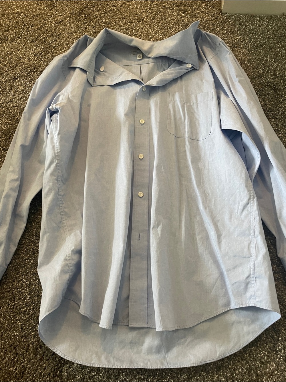 croft & barrow Light Blue Men's Button-Down Dress Shirt